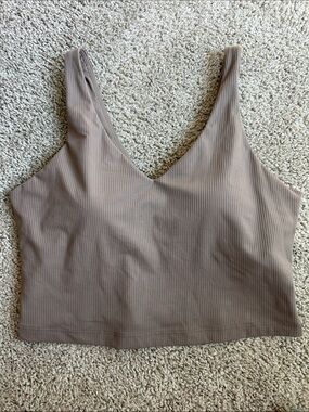 Athleta ribbed crop tank